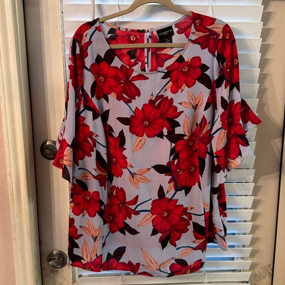 Liz Caliborne Floral Top 1x